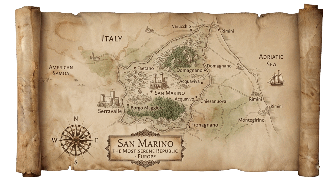 San Marino map