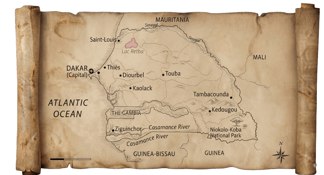 Senegal map