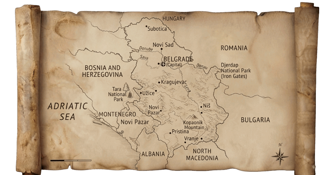 Serbia map
