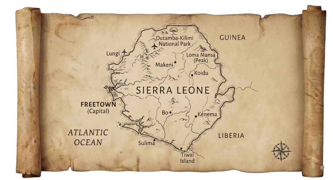 Sierra Leone map