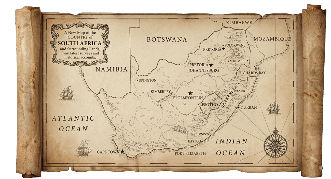 South Africa map