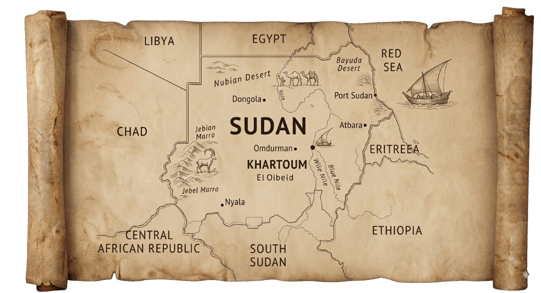 Sudan map