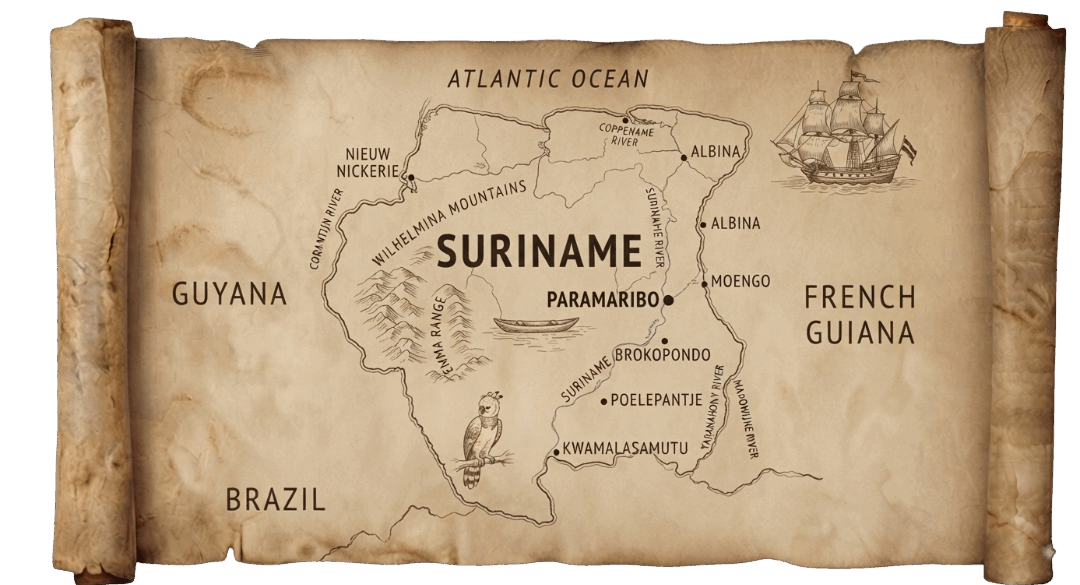 Suriname map