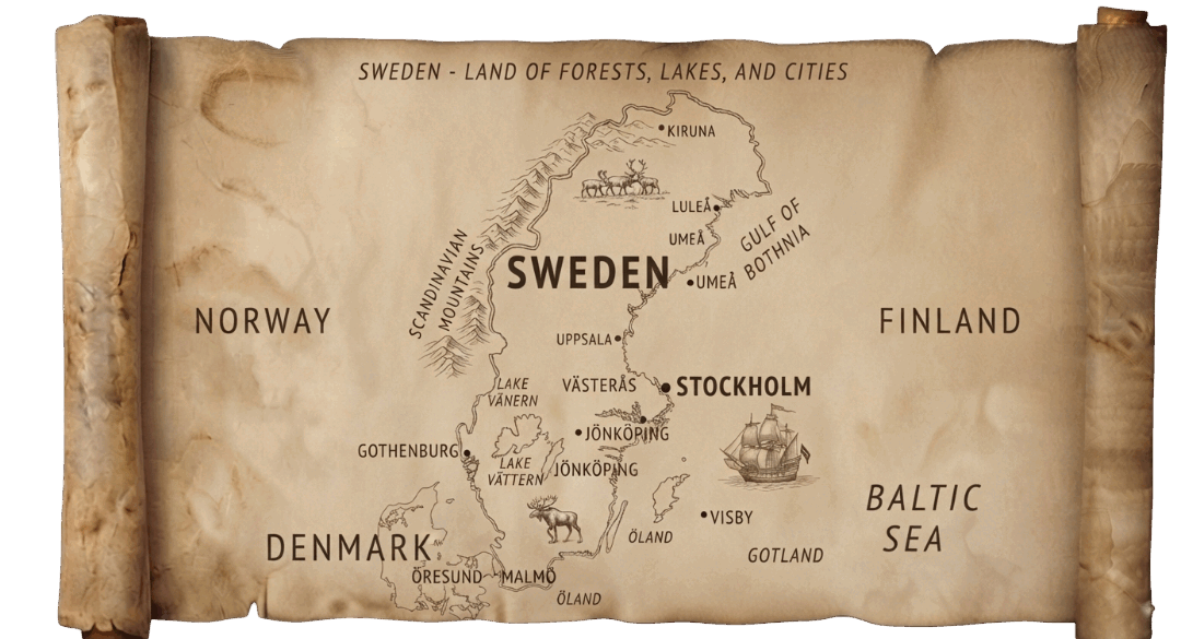 Sweden map