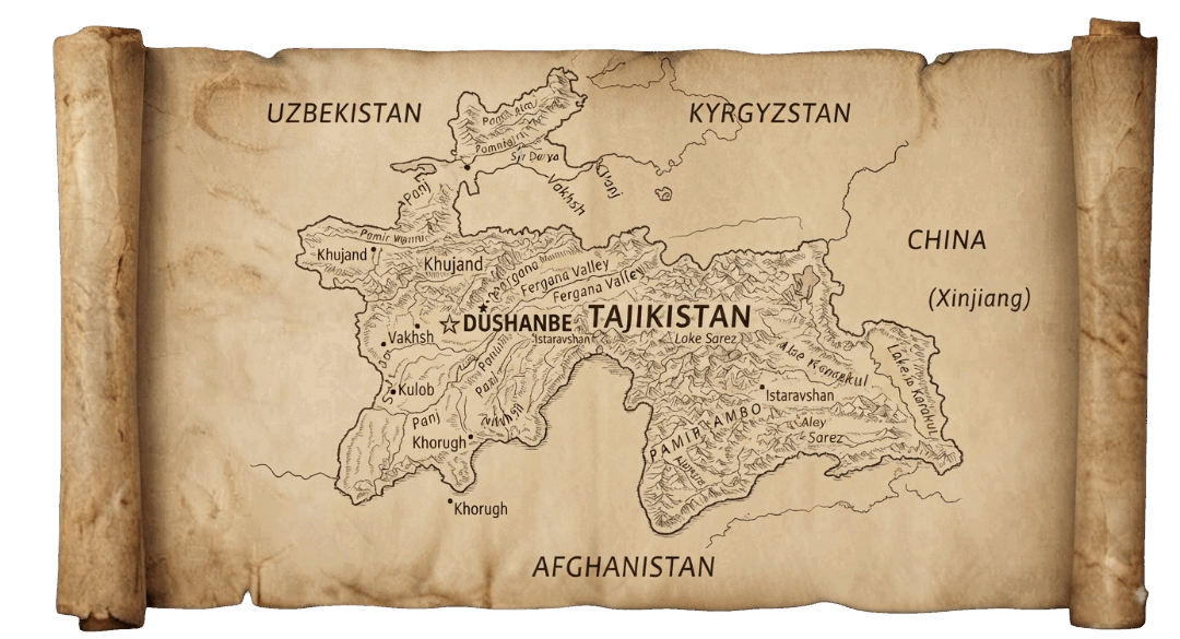 Tajikistan map