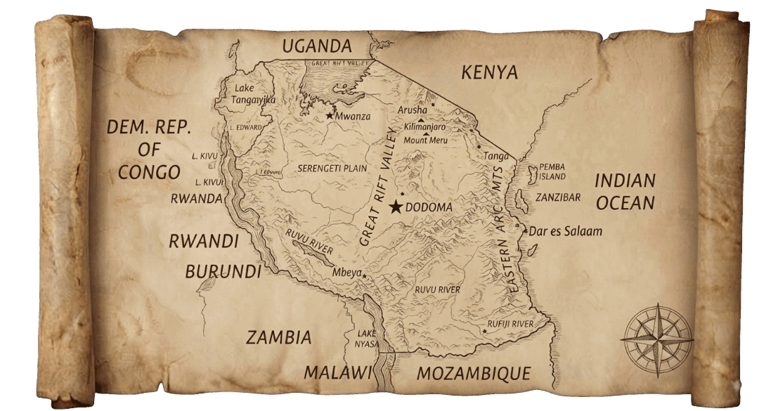 Tanzania map