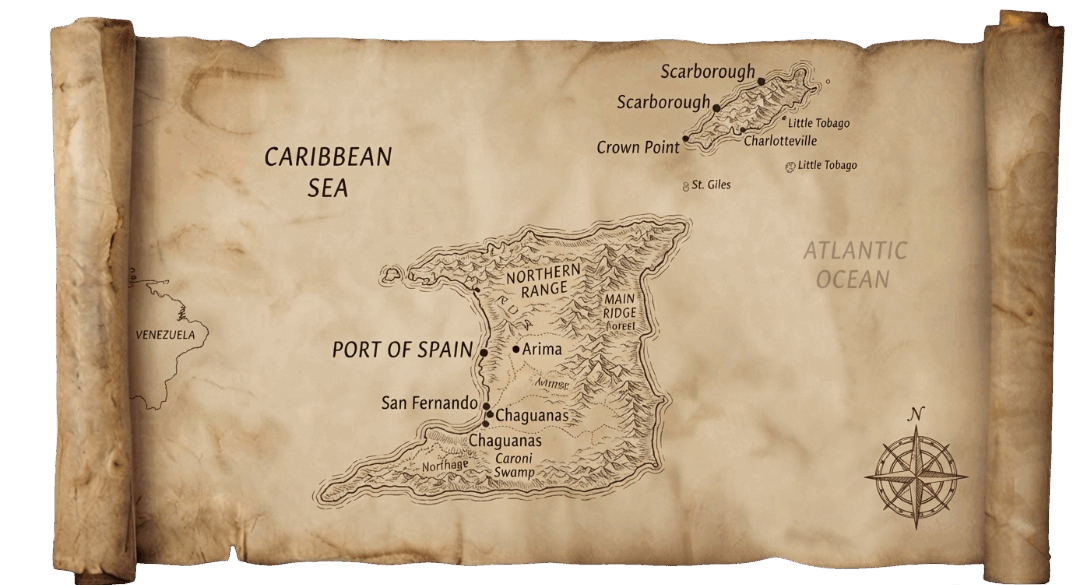 Trinidad and Tobago map