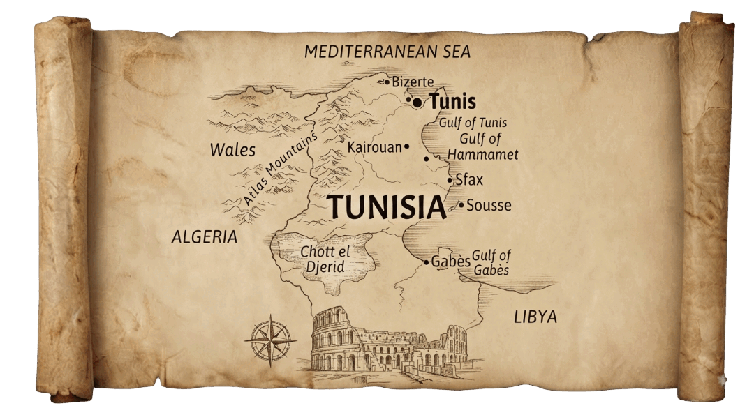 Tunisia map