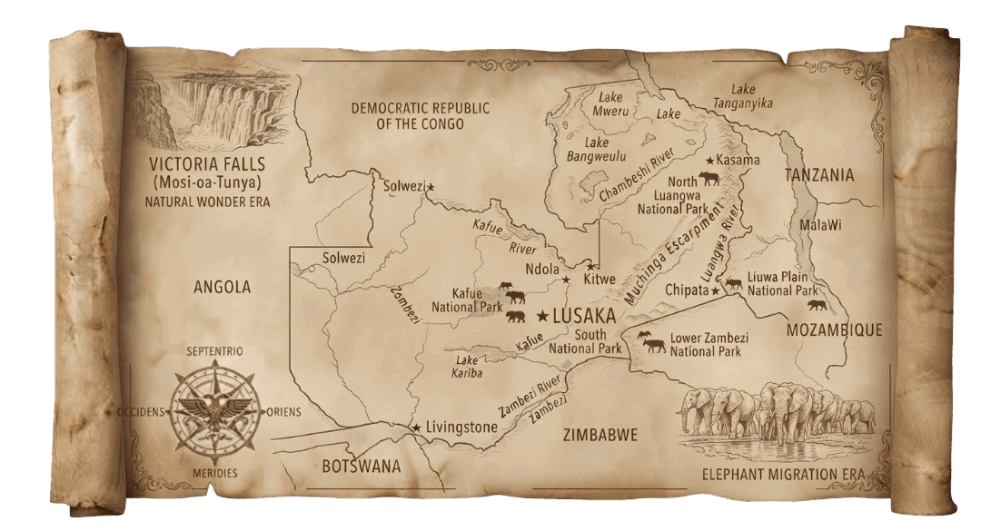 Zambia map