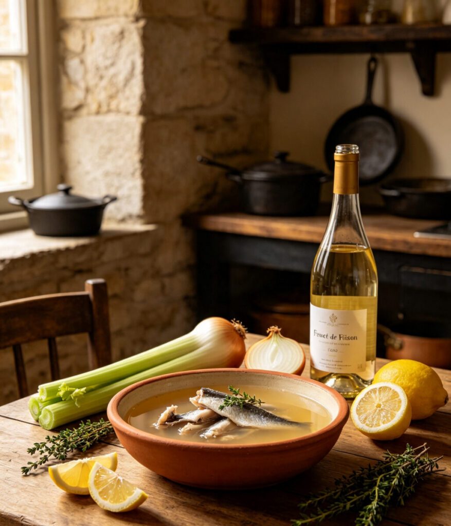French Fumet de Poisson (Fish Stock)