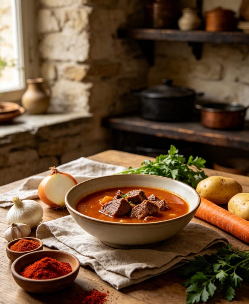 Hungarian Alapleves (Goulash Broth Base)