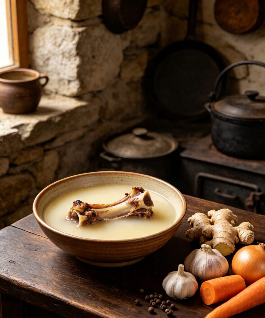 Korean Sagol Gukmul (Ox Bone Broth)