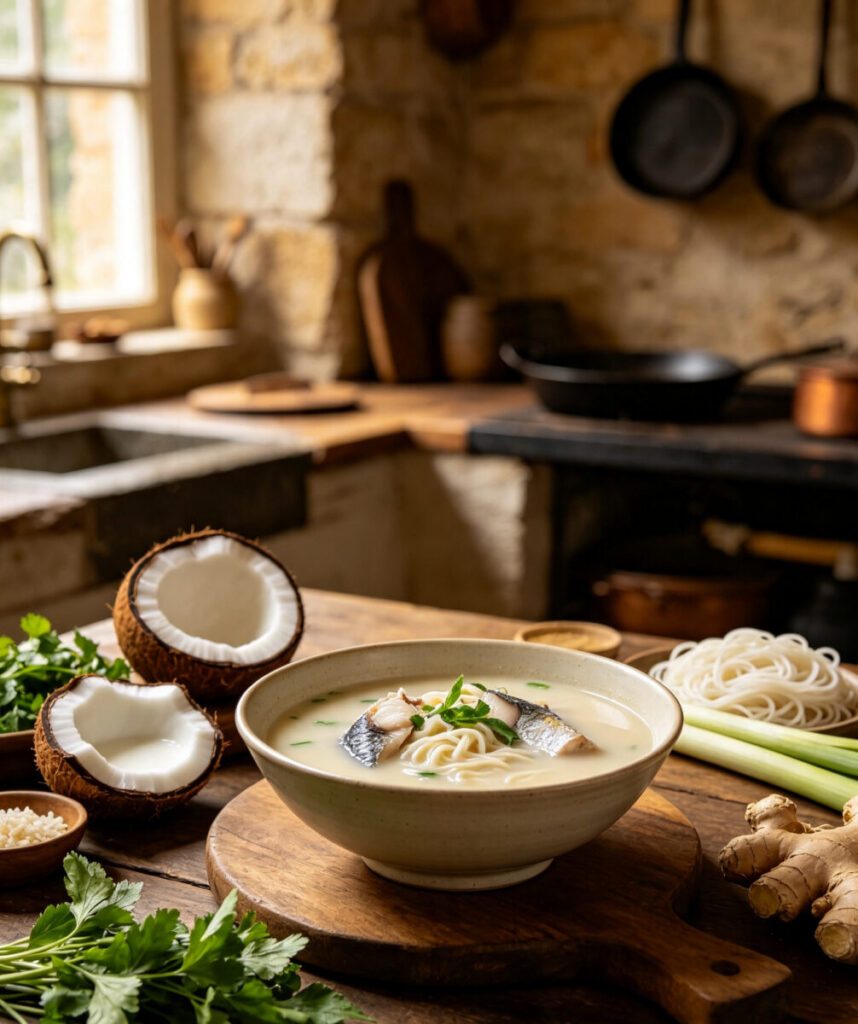 Mohinga Broth Base (Burmese Fish Noodle Soup Broth)