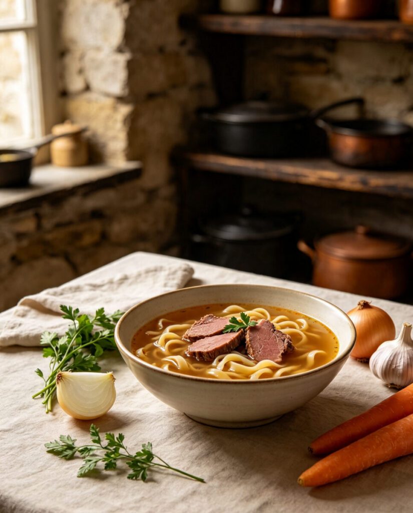 Naryn Broth (Kazakh/Kyrgyz Horsemeat Noodle Broth)
