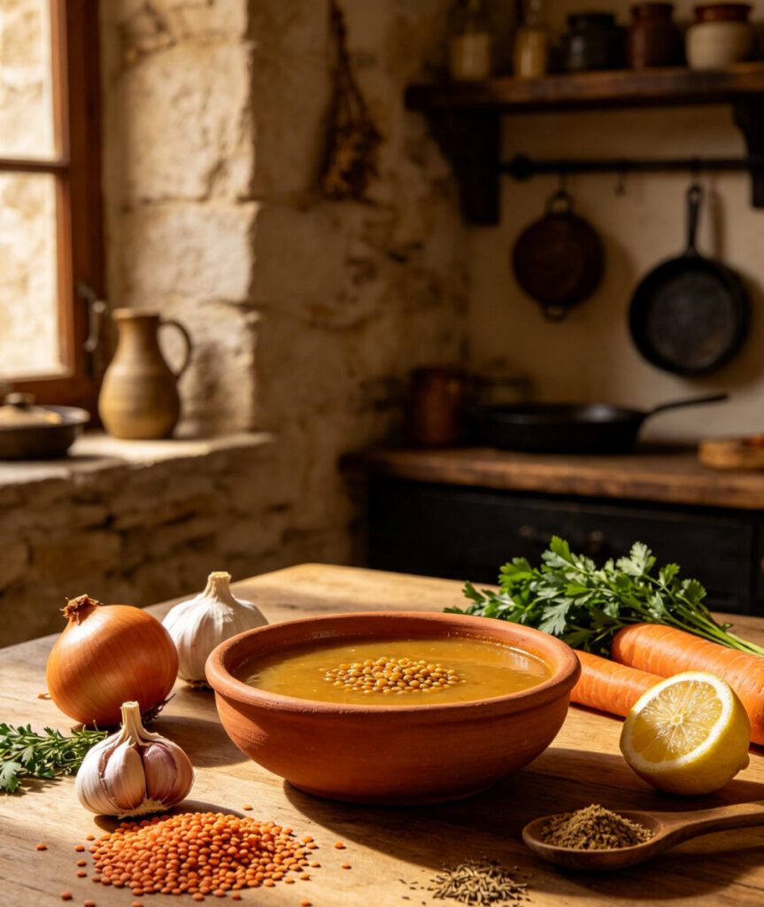 Shorbat Addas (Lebanese Lentil Soup Base)